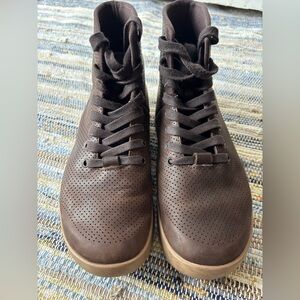 NOBULL Perforated Leather High-Top Sneakers